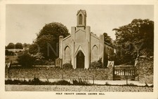RPPC 1925 Vintage Postcard Holy Trinity Church Plymouth Crown Hill England