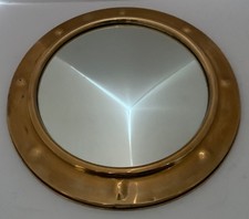 ANTIQUE LARGE CIRCULAR BRASS