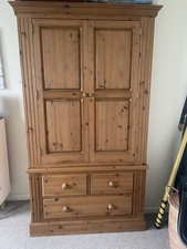 Solid Pine Wardrobe - In Two