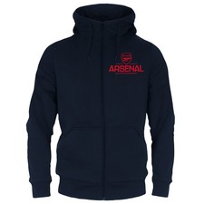 Arsenal FC Mens Hoody Zip Fleece OFFICIAL Football Gift
