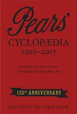 Pears' Cyclopaedia 2016-2017 by Cook, Chris Book The Cheap Fast Free Post