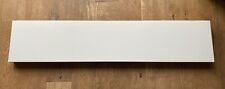 WHITE FLOATING SHELF & FIXINGS - LARGE 1.2m - HIGH GLOSS FINISH - USED - SURREY