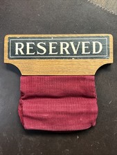Vintage "Reserved” Church