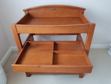 baby changing table unit wooden