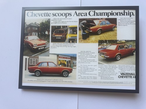 Framed 1978 vauxhall chevette - 1978,