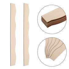 24 Pcs Unfinished Wood Edge