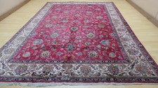 Large Persain Carpet Rug Hand Made Wool Vintage Living Room 11ft 3" x 7ft 7"