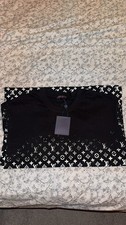 Mens LV T-Shirt Black Size