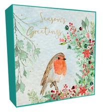Box Of 6 Sparkle Robin On
