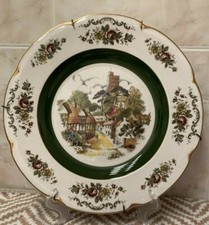 Vtg Ascot ServicePlate by Wood and Sons England AlpineWhite Ironstone Wall Plate