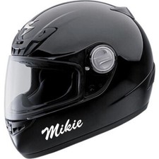 2 x PERSONALISED MOTORBIKE NAME STICKERS HELMET NAME MOTORCYCLE STICKERS DECALS