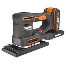 Worx Cordless Multi Sander, 5 Sanding Plates, Dust Stop Filter, 20V (Body Only)