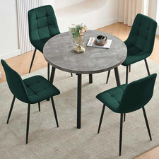 5-Piece Grey Dining Set with