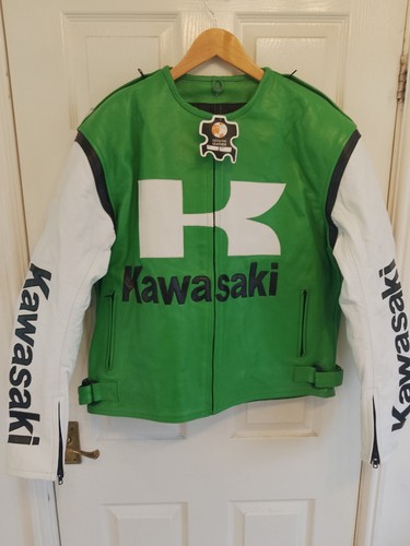 Kawasaki leather motorcycle - leather,