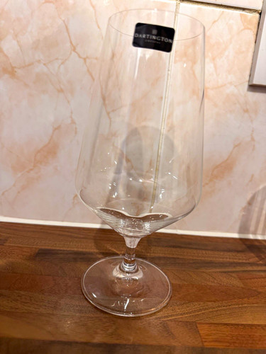 Dartington clear stemmed glass - dartington,
