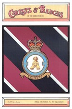 CRESTS & BADGES ROYAL AIR FORCE 208 SQUADRON POSTCARD CONTINENTAL SIZE VG MINT