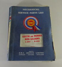 Parts Catalogue / Parts List BMC Austin / Morris Mini Mk. I Mechanic from 1965