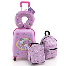 COSTWAY 5Pcs Kids Luggage Set