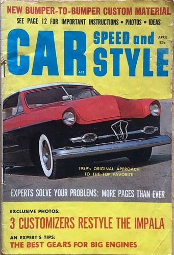 1959 car speed style - &, april