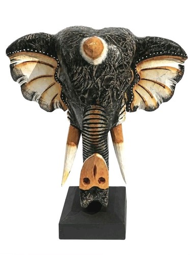 Hand carved wooden - carved, elephant