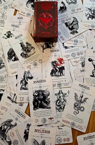 Occult tarot card deck set - card,