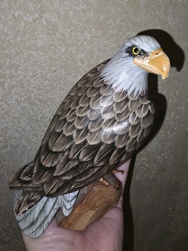 Handcarved bald eagle - handcarved,