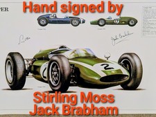 HAND SIGNED Stirling Moss Jack