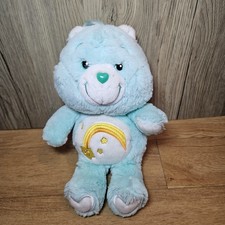 CARE BEARS Vintage 2003 Plush Wish Bear Blue Soft Toy Teddy 10 Inches Long 