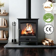 5KW Multifuel Stove Log Burner Steel Fireplace Burner Defra Approved Eco Design