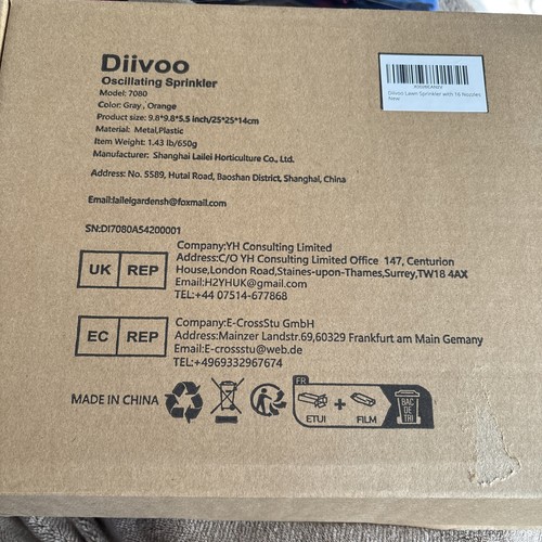 Diivoo oscillating water - oscillating,