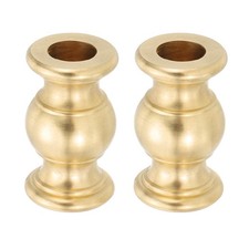 Lamp Solid Brass Spindle,2Pcs Turned Brass Spindle Slips Lamp Finial,20.5 x 36mm