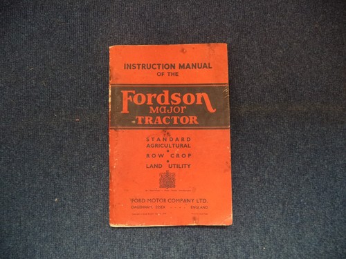 Fordson major e27n operators - major,