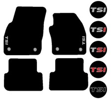 Fits VW Taigo 2020 onwards Black Tailored Car Mats TSI Badge/Motif/Embroidery