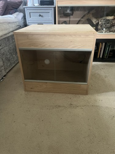 Wood and glass vivarium - wood,