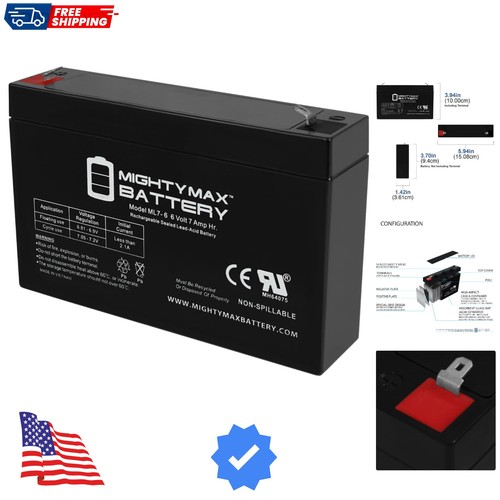 Ride replacement 7ah - on, 6v