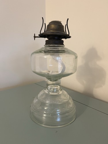 Vintage clear glass - clear, kerosene