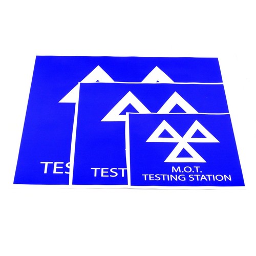 Mot testing station sticker - testing,