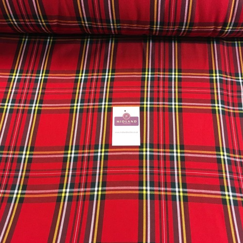 Tartan fabric poly - tartan,