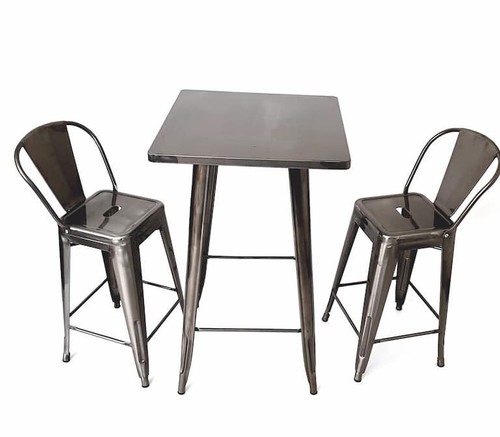 Silver tolix high - tolix, table