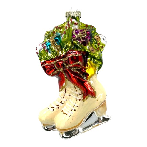 Ice skate ornament blown - skate, –