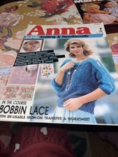 Vintage Anna from Burda magazine knitting & needlecrafts July 1987. Crafts 
