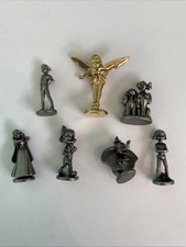 Complete Set Of Disney Monopoly Pop Up Castle Movers Playing Characters Pieces