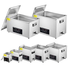 CREWORKS 2L-30L Ultrasonic Cleaner with Timer Heating Machine Sonic Cleaner