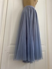 Net Tulle Ballerina Sparkle Glitter Stretch Waist Fairy Whimsical Skirt S Sz8/10