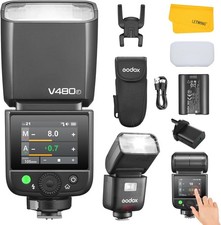Godox V480F V480 F TTL Camera Flash Speedlight for Fujifilm, Colour Touchscreen