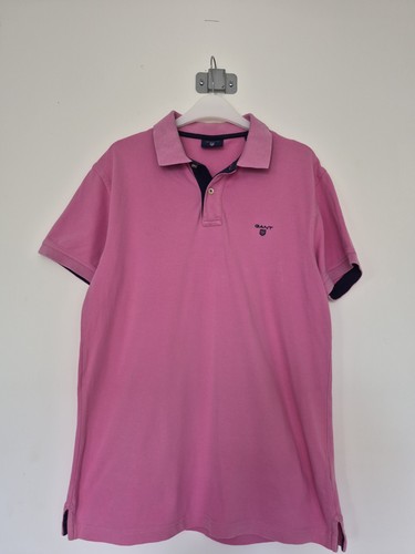 Mens gant pink polo shirt - mens,