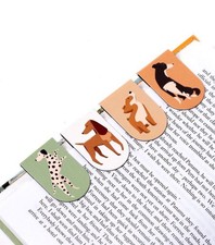 BARKS MAGNETIC DOG  BOOKMARKS (SET OF 4) book mark gift stocking filler