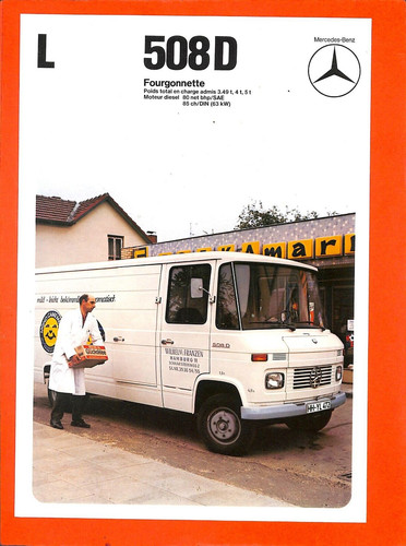 Mercedes prospectus 508 d - mercedes, /