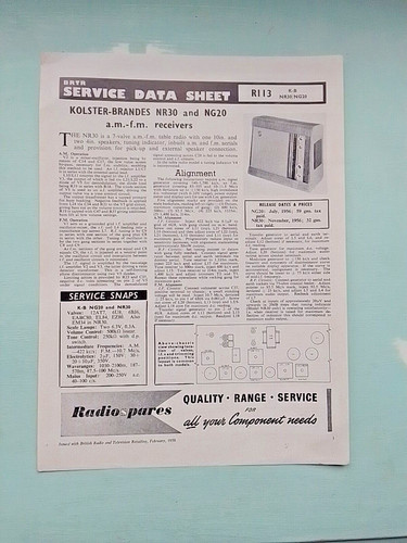 Brtr service data sheet - brtr,