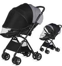 Universal Baby Mosquito Net for Pushchair Sun Shade(Upf50+), Breathable Mosquito